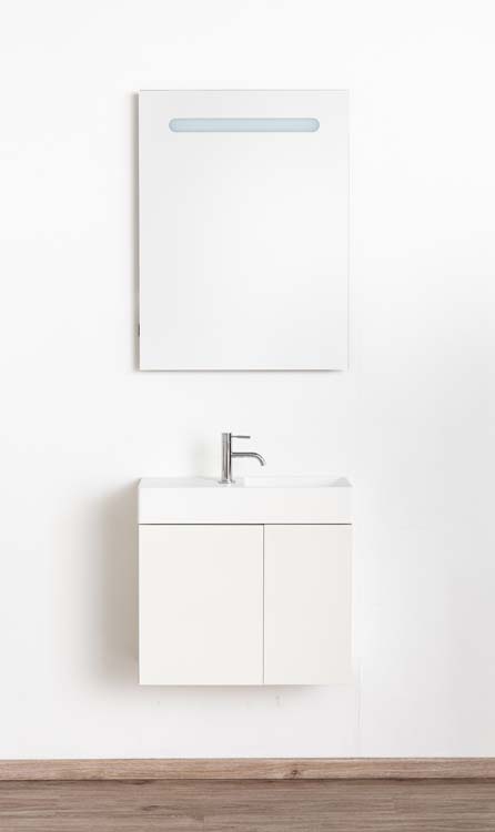 Toiletmeubel Dragon wit wastafel wit 60x60x22cm