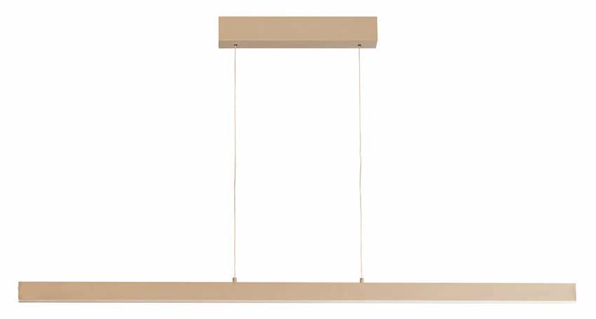 Hanglamp Easy Lift - Zand - 115cm - Dimbaar - 1x22W - 4000K