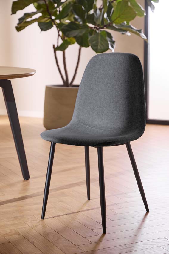 Chaise Alicia gris foncé