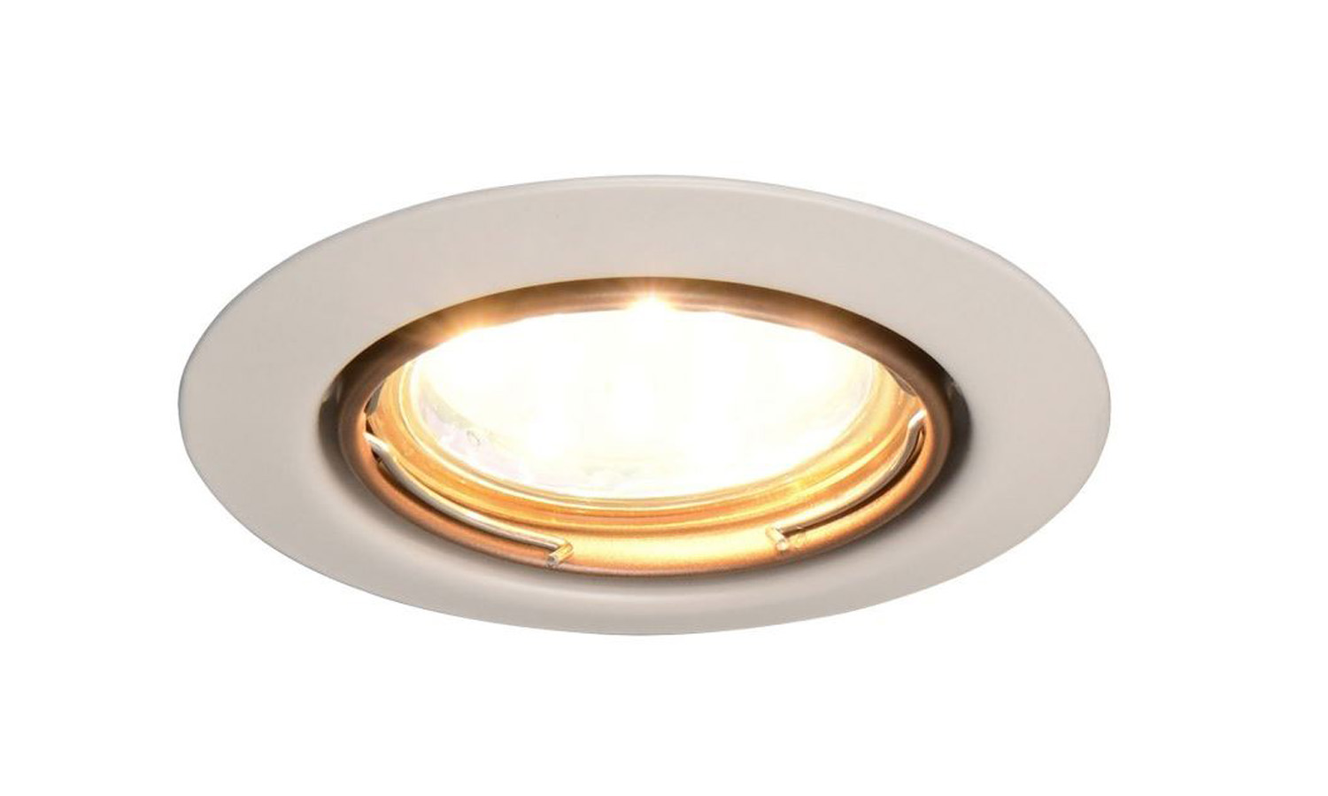 Inbouwspot - metaal - Ø8cm - draaibaar - 1xGU10 - excl. lichtbron