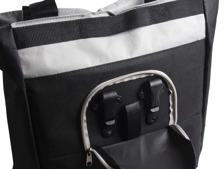 Sacoche vélo noir et gris 17 l 32x40x15.5 cm