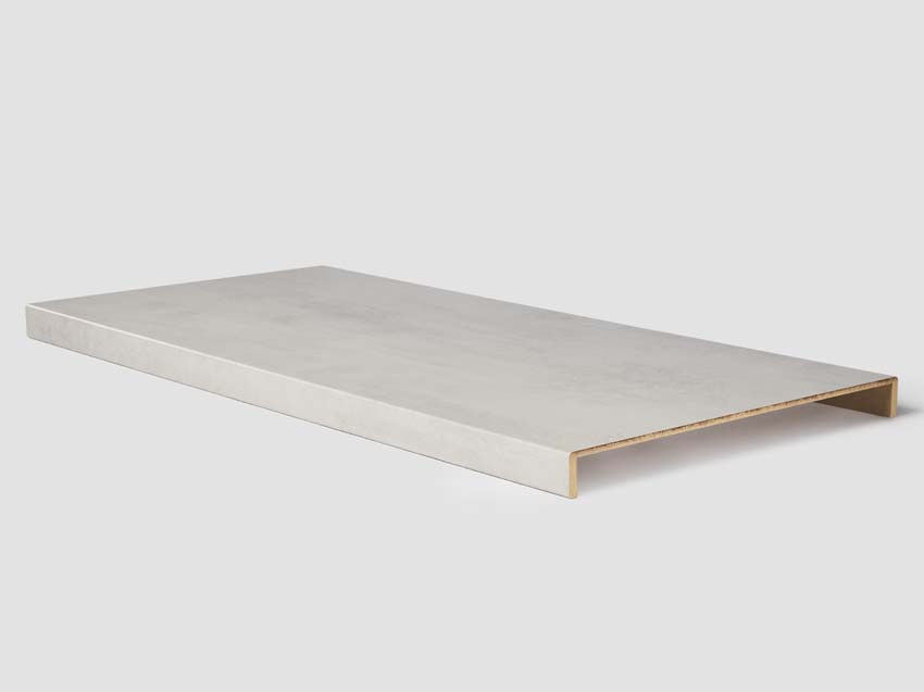 Dubbele traptrede Maestro Light grey stone 130x61x5,6cm