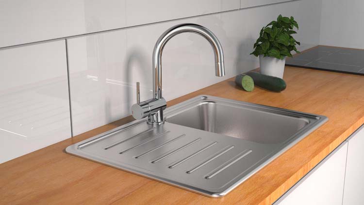 Robinet de  cuisine Friso avec LED chrome