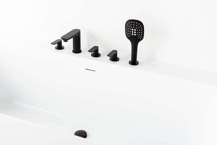 Baignoire murale Amor 170x80x58cm blanc mat