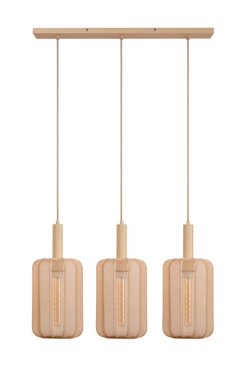 Lucide CORINA - Suspension - 3xE27 - Crème
