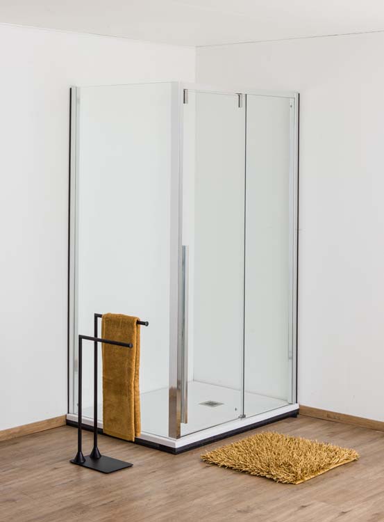 Douchewand Ulrich chroom profiel 88-90x200cm