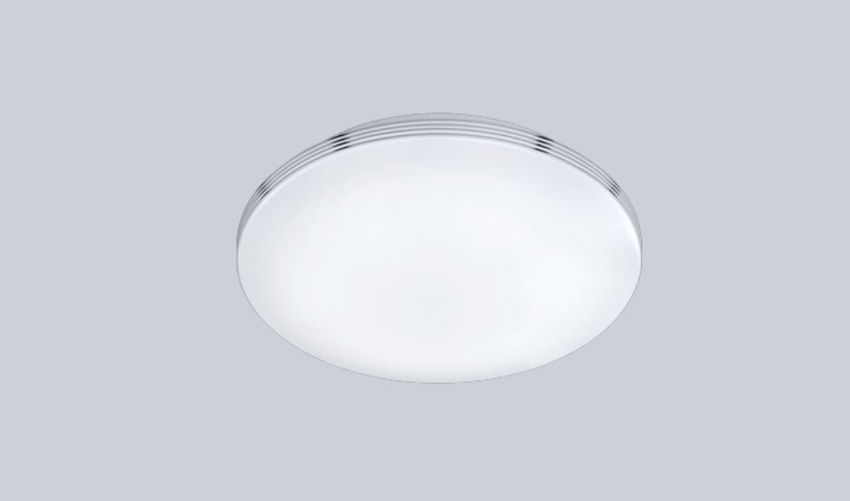 Plafonnier - blanc/chrome - Ø40cm - dimmable - LED - 1x22W - 3000K