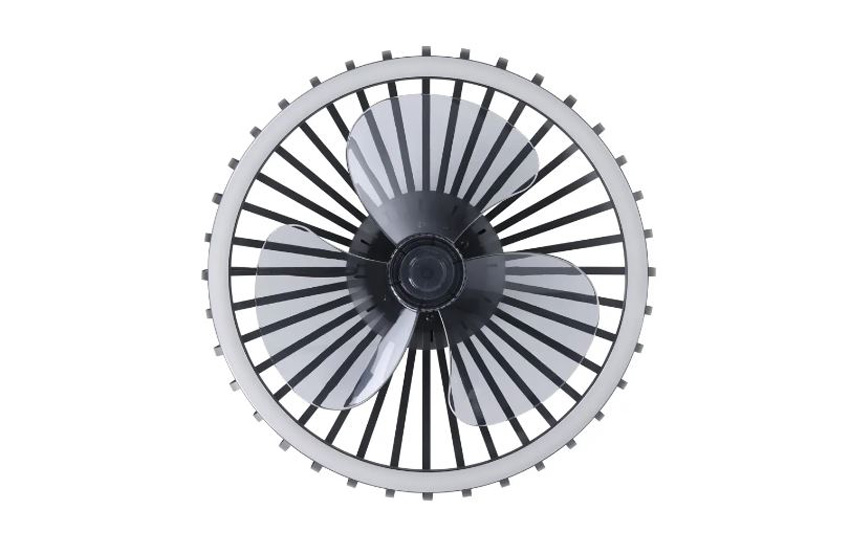 Plafonnier/ventilateur - noir - Ø42,8cm - dimmable - LED - 1x31W - 2700/6500K