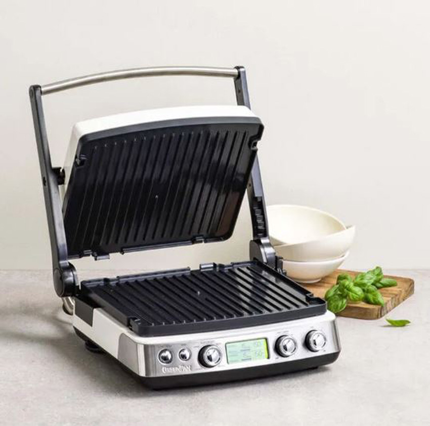 Plaques à gaufres pour grill de contact Greenpan sans PFAS noir 40x34cm