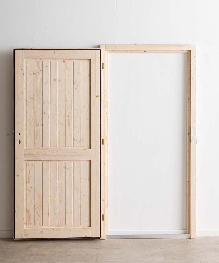 Houten buitendeur Gargano 980x1980mm rechts duwend