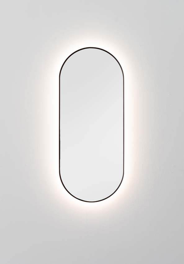 Miroir Felim ovale LED 38x90cm