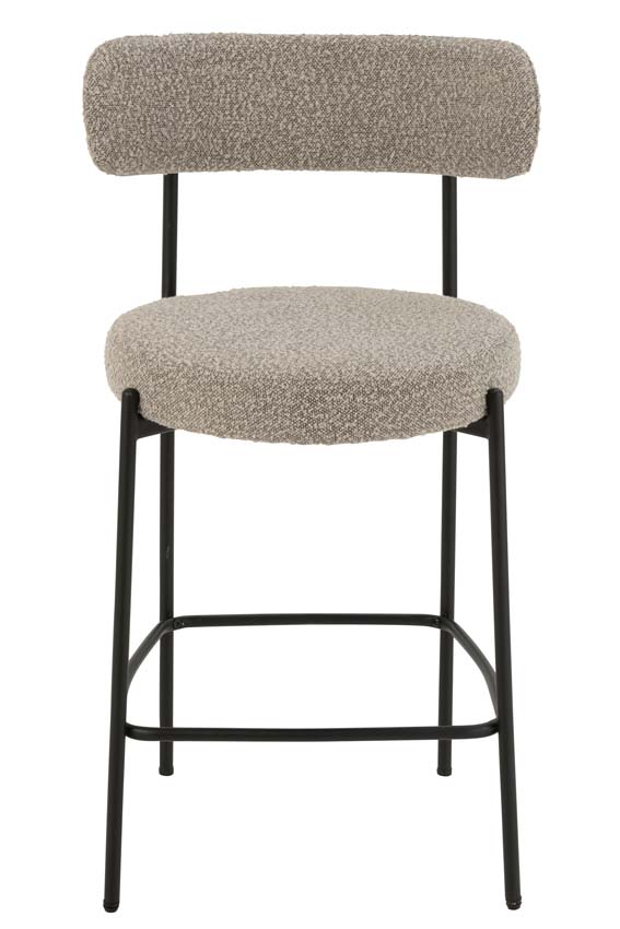 Barstoel Boucle grijs