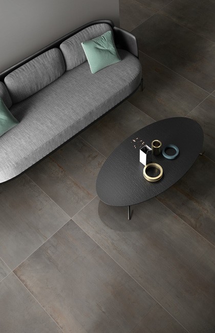 Carrelage de sol et mural Rebel gris foncé 60x120cm