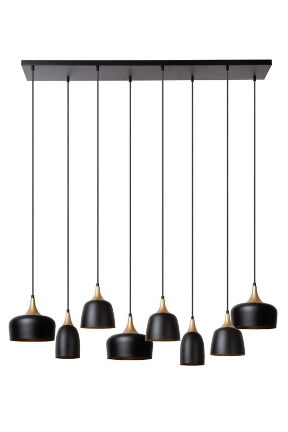 Suspension - 8xE14 - Noir