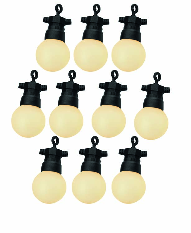 Eclairage de fête Adria 10 lampes câble 7,5m