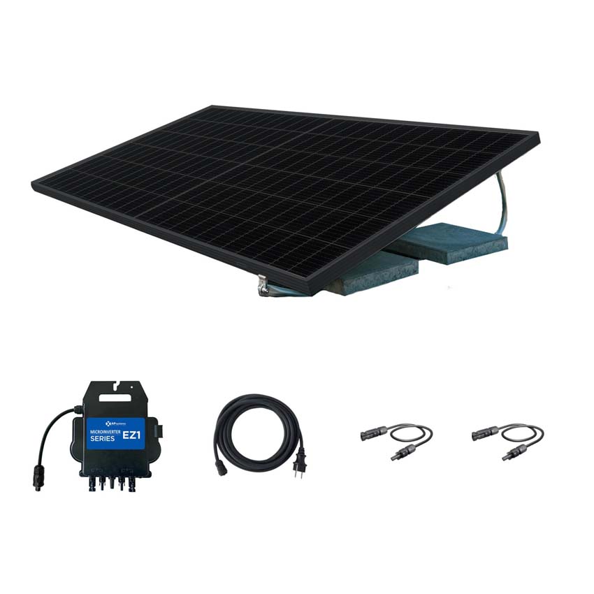 Set van zonnepanelen 800W full black - plug & play