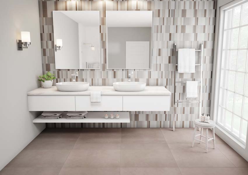 Vloer- en wandtegel Pedro grijs 80x80cm