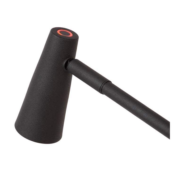 Leeslamp - zwart - H47,5cm - LED - 3W - 2700K - 3 StepDim - opblaadbaar