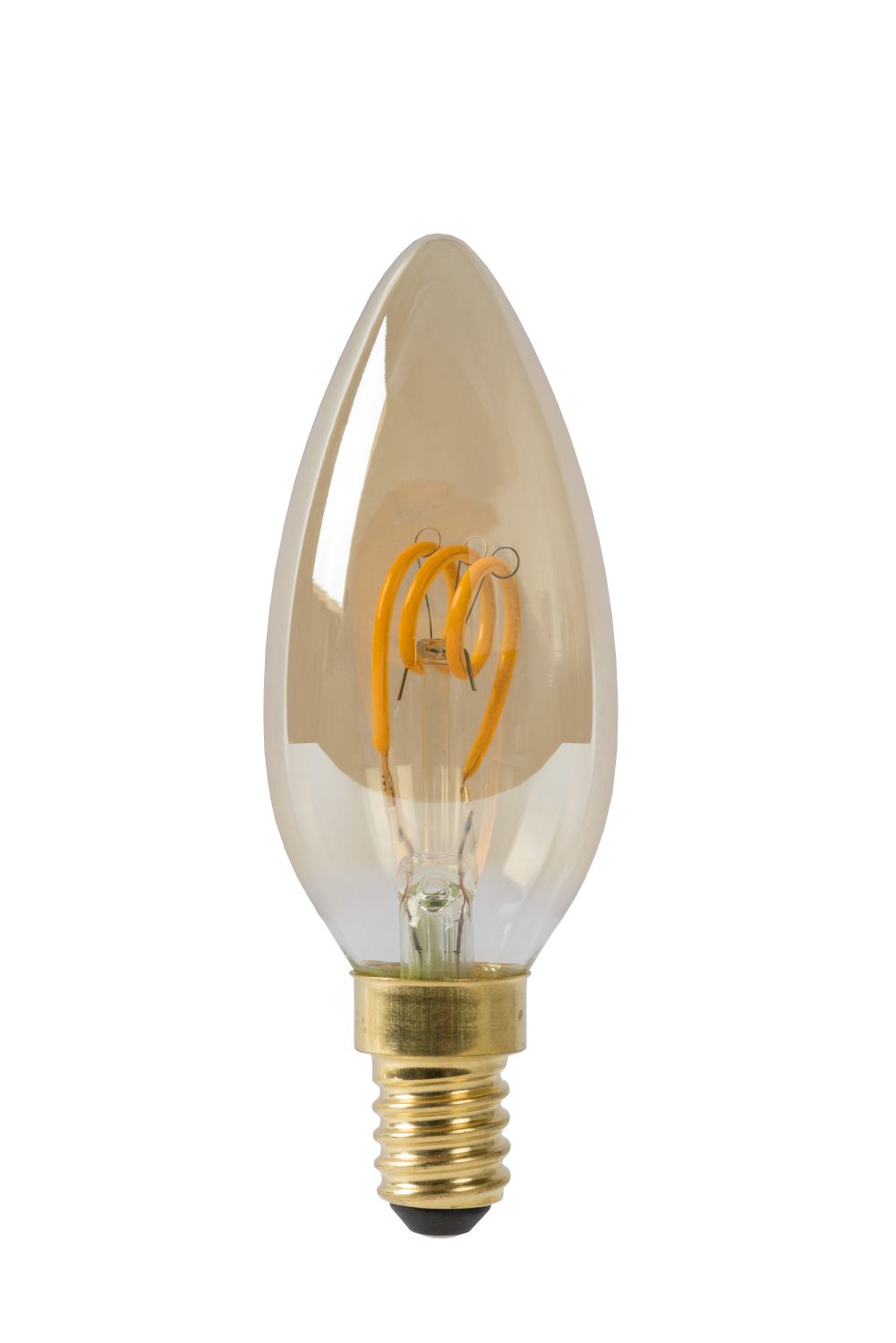 LED Bulb - Ampoule filam - Ø 3,5 cm - Dim. - E14 - 1x3W - Ambre