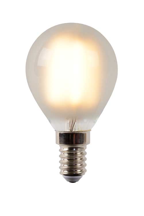 Lucide LED BULB - Filament lamp - Ø 4,5 cm - LED Dimb. - E14 - 1x4W 2700K - mat