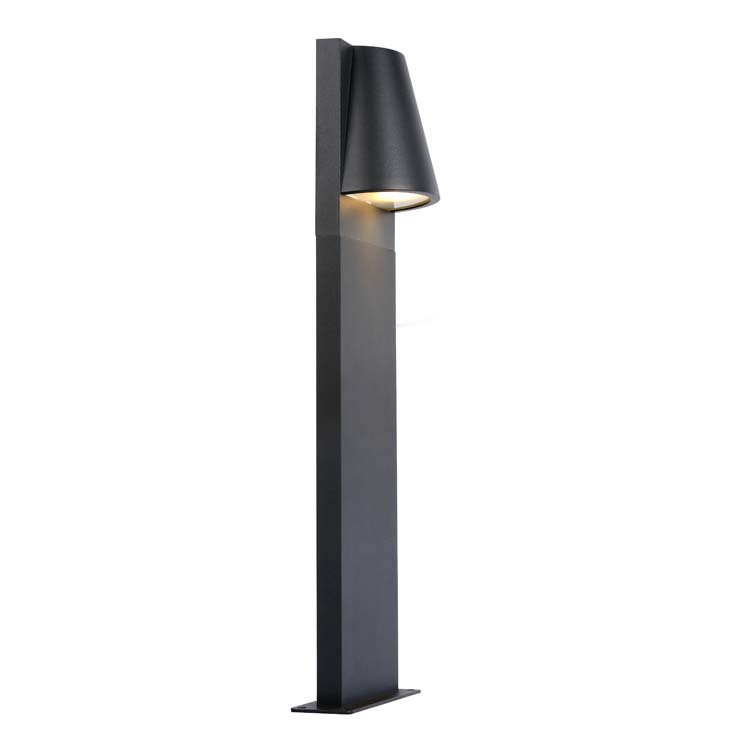 Sokkellamp Buiten - 1xGU10 - IP44 - Antraciet