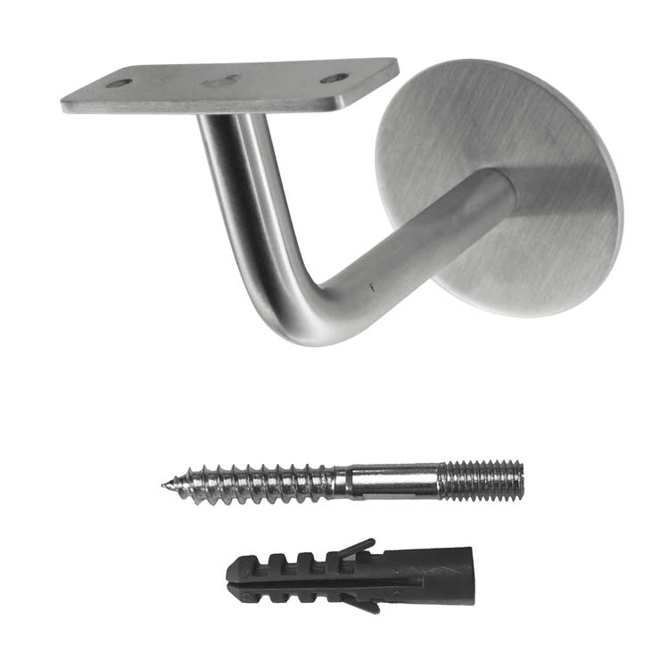 Support main courante plat inox plus