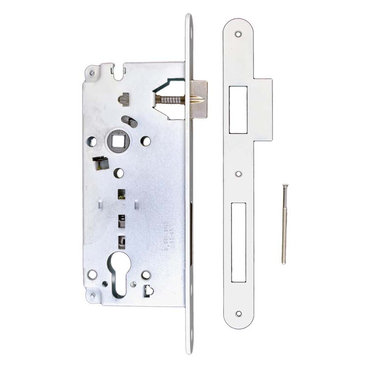 Serrure pro AGB blanc cylindre 85 mm