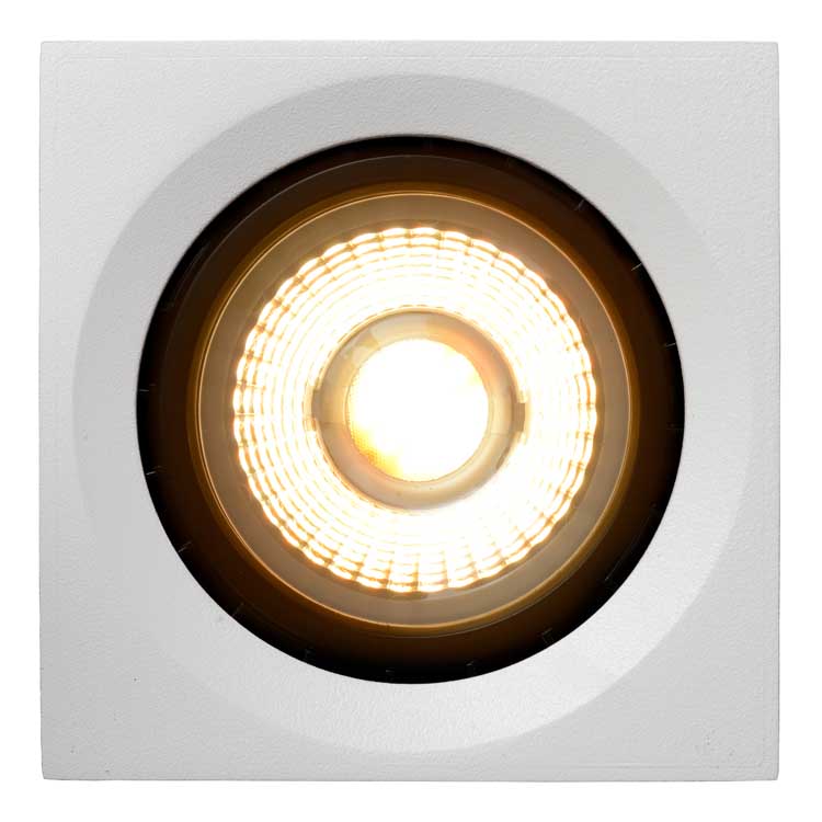 Lucide FEDLER - Spot plafond - LED Dim to warm - GU10 - 1x12W 3000K/2200K - Blanc