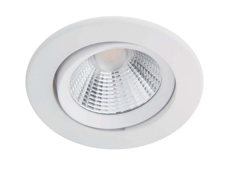 Inbouwspot - wit - Ø8,5xH5,5cm - dimbaar - LED - 1x5,5W - 2700K