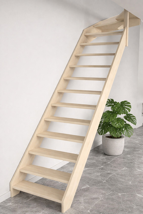 Molenaarstrap Bonn Evolution medium met kwartslag rechts boven H340xB70cm