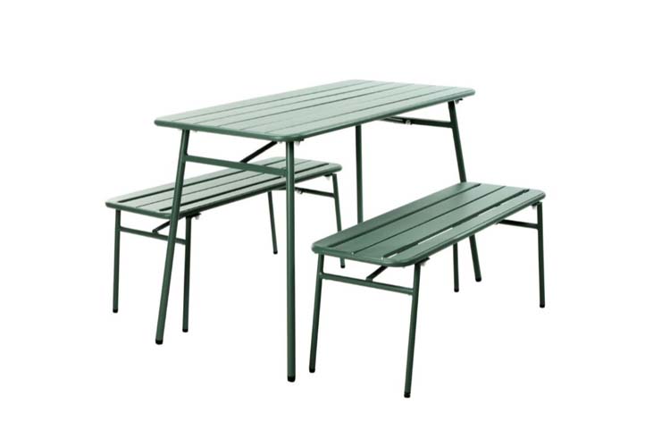 Tuinmeubelset 3-delig groen Alcudia