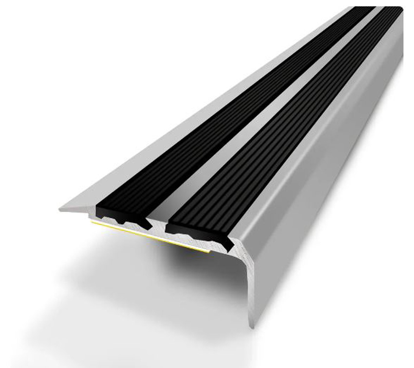 Trapneus aluminium + PVC waterbestendig naturel 170x3,6x1,8cm