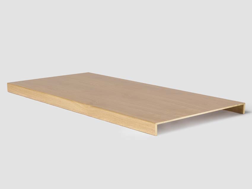 Dubbele traptrede Trebbia Oak 130x61x5,6cm