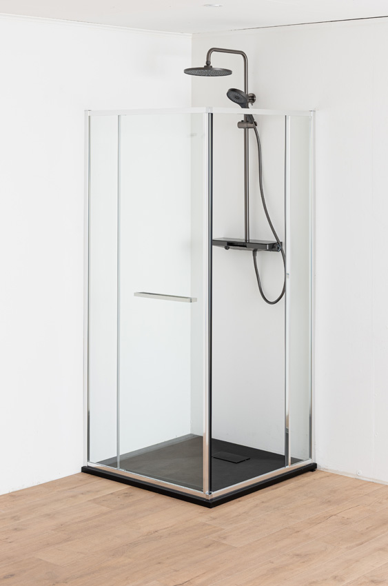 Douche d'angle Ares chrome 90x90x190cm