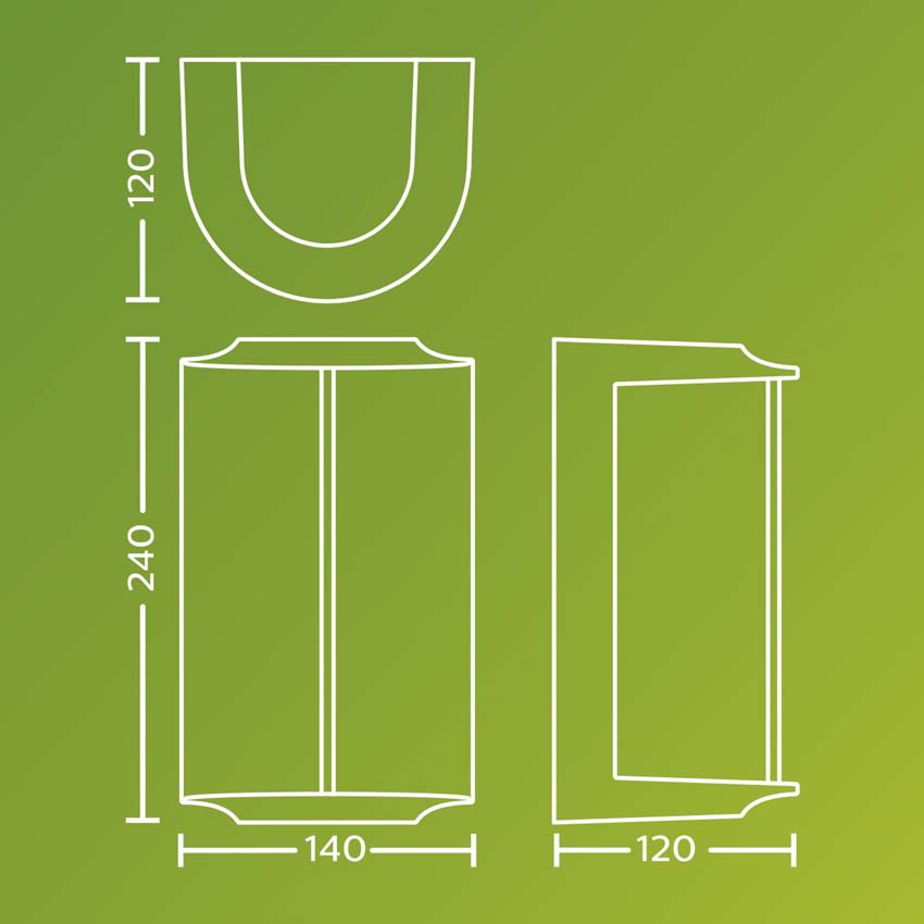 Applique murale d'extérieur Rhea - anthracite - 4.3W - 2700K - IP44