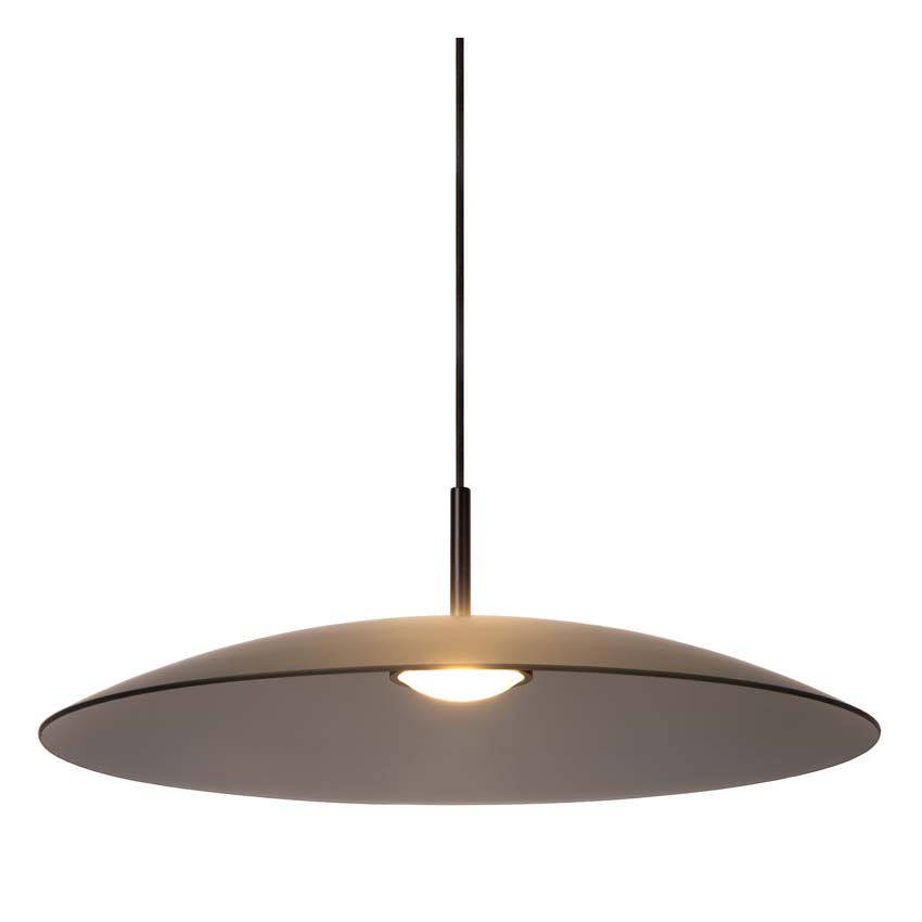 Lucide Premium MENGA - Hanglamp - Ø 60 cm - LED Dimb. - 1x18,6W 2700K - Fumé