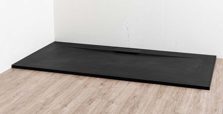 Douchebak Myo SMC mat zwart leisteenlook 180x90cm