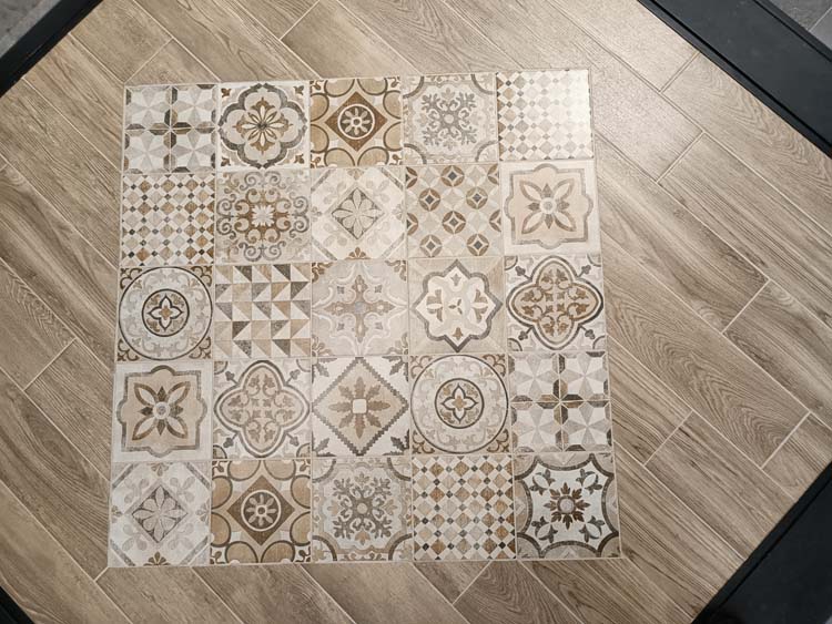 Carrelage Cozumel brun 15 x 60 cm
