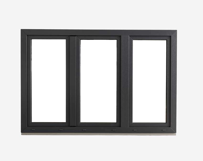 3-VL draaikiepraam pvc Deceuninck Elegant antra/wit B1800xH1200 mm