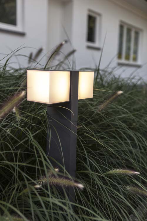 Eclairage extérieur LED lanterne anthracite H 75cm 2l 1000LM