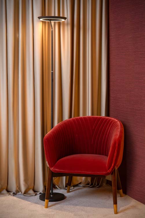 Vloerlamp - Ø 28 cm - Dimbaar - 21W - 2700K - Zwart