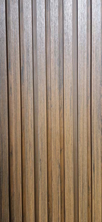 Profil d'angle Line up Liam en WPC brun foncé 290cm