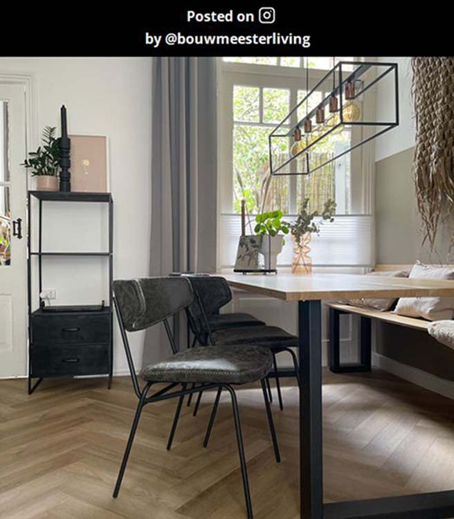 Hanglamp - zwart - 5xE27 - rechthoek