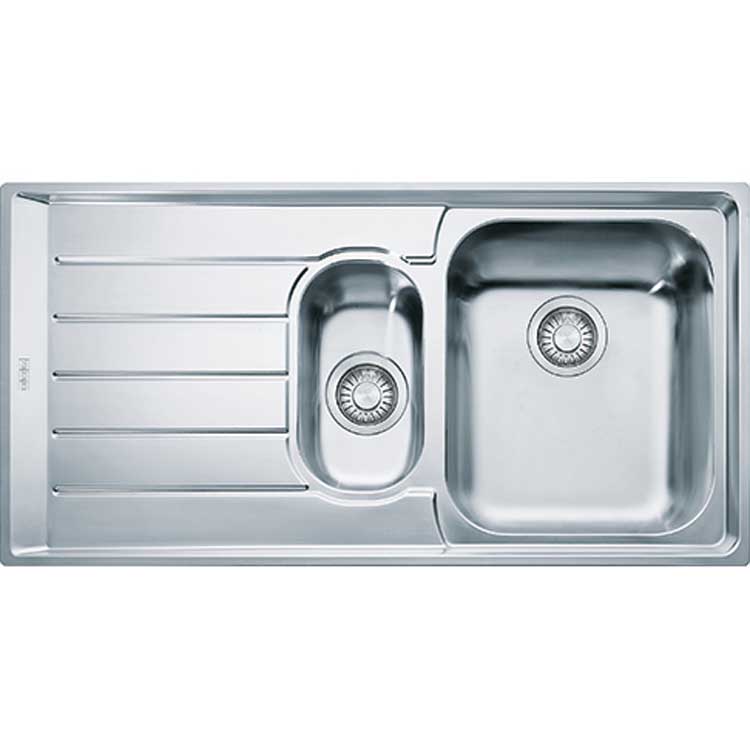 Spoelbak Franke Neptune inox 1,5 bak 100,4x51,4cm rechts