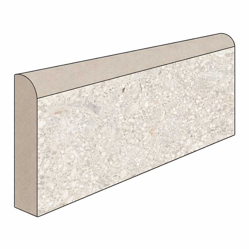 Plinthe Ceppo Milano greige 7x120cm