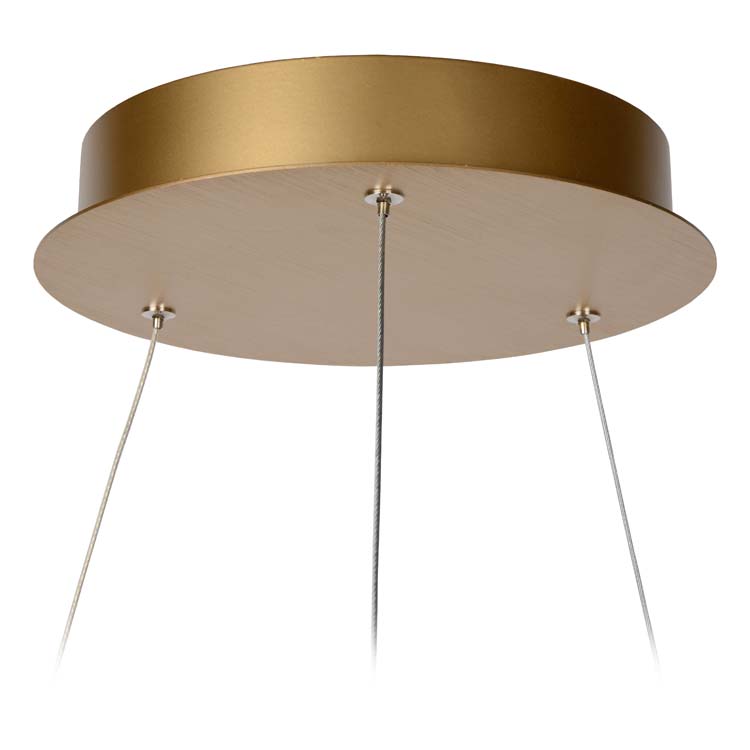 Hanglamp - Ø 58 cm - LED Dimb. - 1x50W 2700K - Mat Goud / Messing