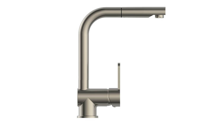 Robinet de cuisine Levi inox-look