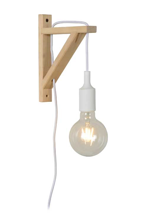 Lucide FIX WALL - Wandlamp - E27 - Wit