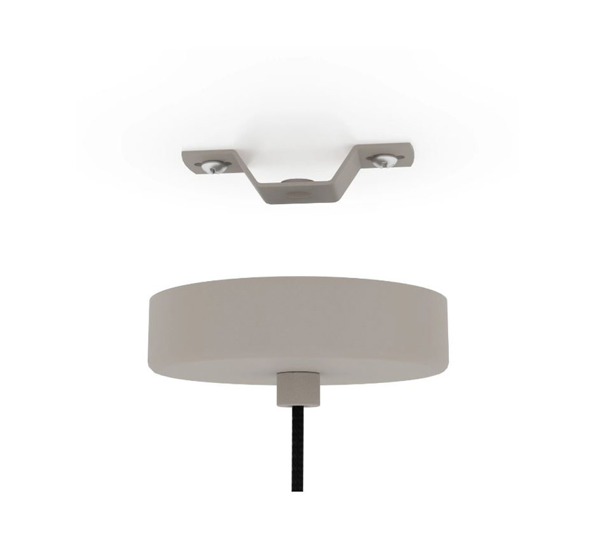 Hanglamp - zand - Ø45xH110cm - dimbaar - E27 - 1x40W - excl. lichtbron