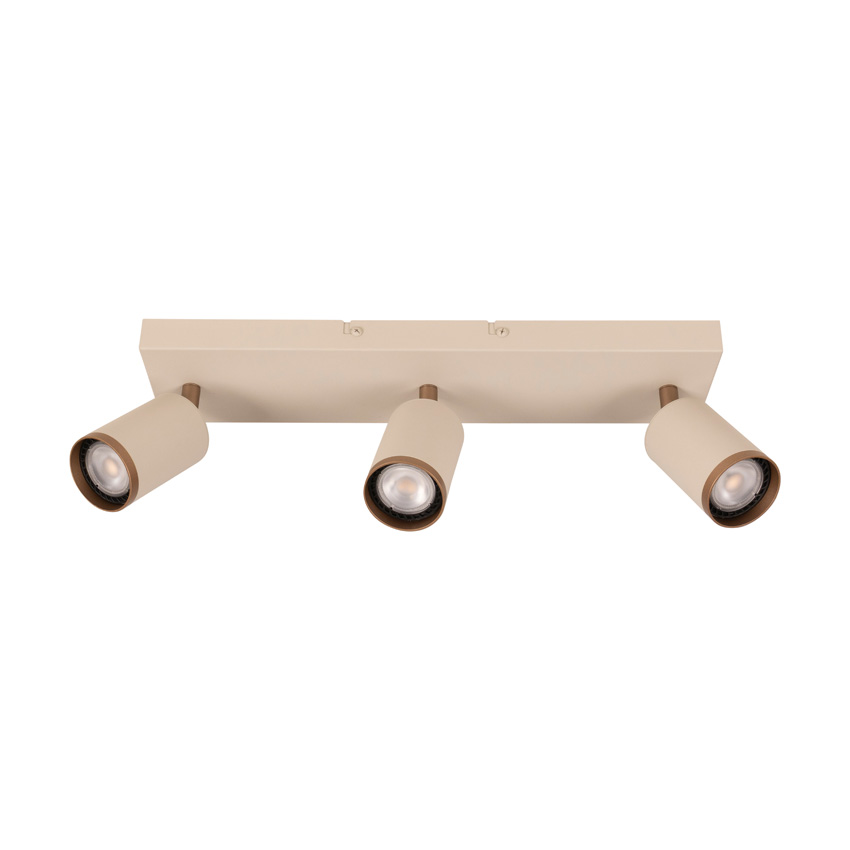 Lucide Essential Regina - Plafondspot - 3xGU10 (MR16) - Taupe